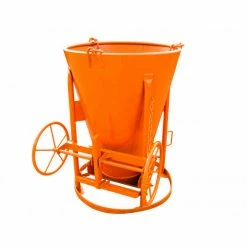 Meilleur prix ✨ Benne à Béton EICHINGER 400 L Cylindro-conique à Fond Ouvrant-Mécanique Avec Volant-1011V7 🥰