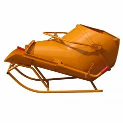 Grosses soldes 🌟 BENNE À BÉTON EICHINGER 1750 L COUCHÉE À FOND OUVRANT À VIDAGE LATÉRAL-MÉCANIQUE SANS VOLANT-102515 🎁