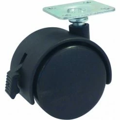 Tout neuf 🥰 ROULETTE DE FAUTEUIL PIVOT.+FREIN DBLE GALET D.50 A PLATINE -26365UNIVERSEL 🔥