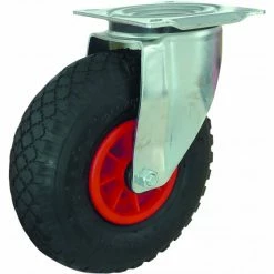 Vente flash ⌛ ROULETTE PIVOTANTE CHAPE ZINGUEE ROUE GONFLABLE D.260 150KGS -26461UNIVERSEL 😉