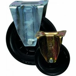 Vente flash ❤️ ROULETTE FIXE CHAPE ZINGUEE BANDAGE CAOUTCH. D100 75KGS -26470UNIVERSEL 🤩