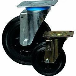 Nouveau 🎁 ROULETTE PIVOT. CHAPE ZINGUEE BANDAGE CAOUTCH. D100 75KGS -26474UNIVERSEL 🎁