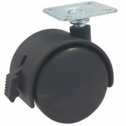 Tout neuf 🧨 ROULETTE DE FAUTEUIL PIVOTANTE DBLE GALET D.50 A TIGE 10MM -26362UNIVERSEL 👏