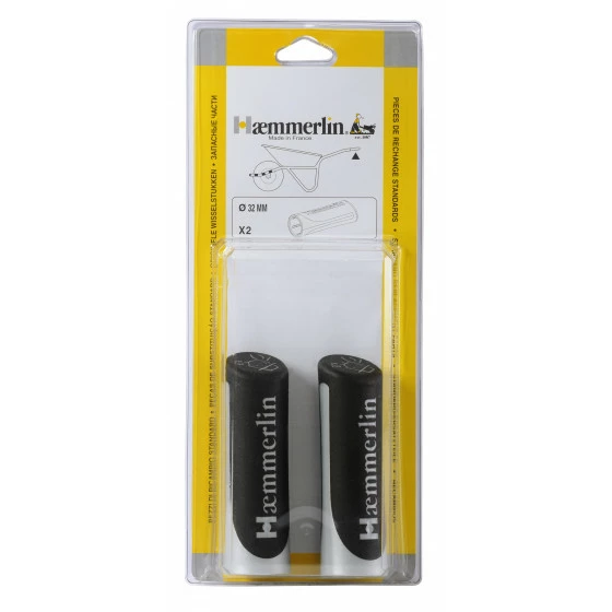 Vente flash 👏 PAIRE DE POIGNÉE HAEMMERLIN BI-MATIÈRES Ø 32 MM POUR BROUETTES - 309002106 👍