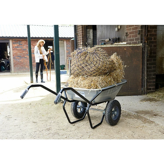 Nouveau 🎉 Brouette Haemmerlin Pro Select Expert Twin 160 L Galvanisée 2 Roues Gonflées -306225701 😉 4 Nouveau 🎉 Brouette Haemmerlin Pro Select Expert Twin 160 L Galvanisée 2 Roues Gonflées -306225701 😉 – Image 2