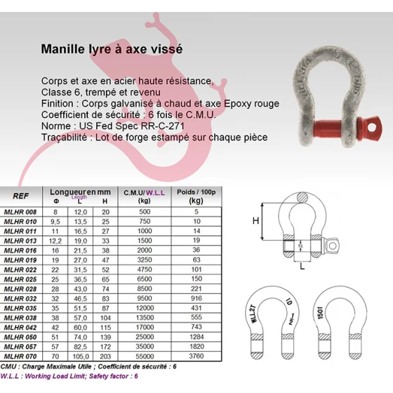 Budget 🎁 MANILLE LYRE ID MAT HAUTE RÉSISTANCE 8,5T - MLHR028 🎉 – Image 2